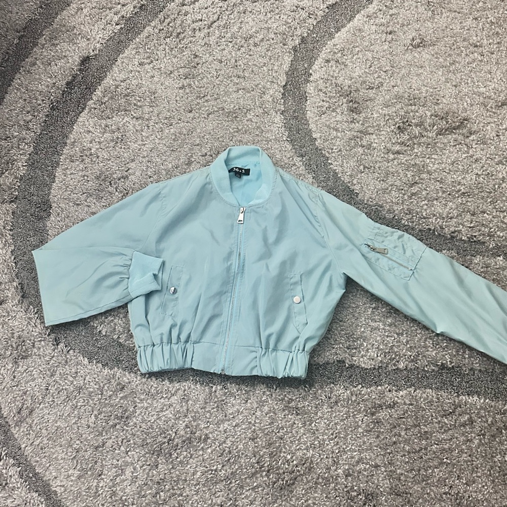 blue bomber jacket